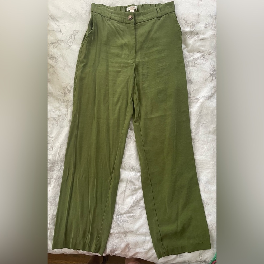 Chic Olive Wide Leg Women's Pants